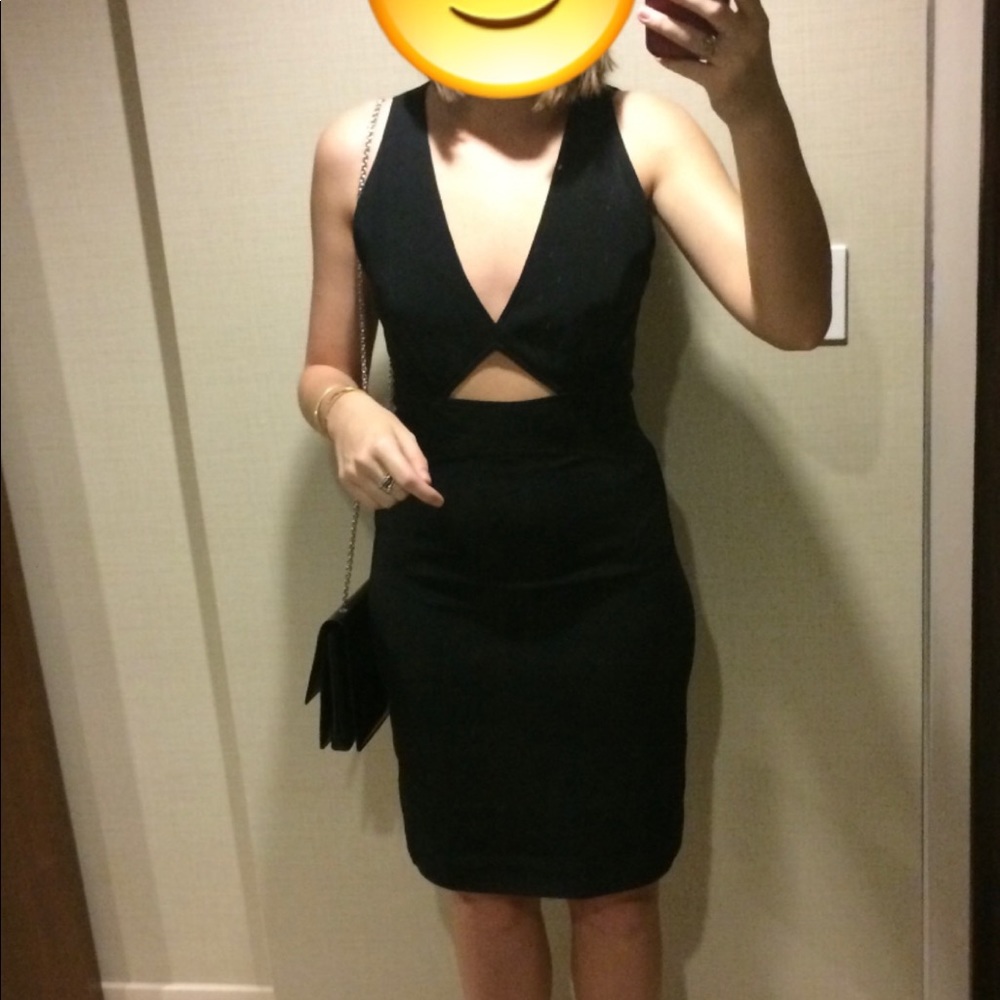 Stella McCartney Black Cutout Midi Dress